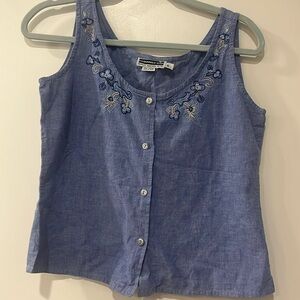 Denim Panhandle Slim top size Small